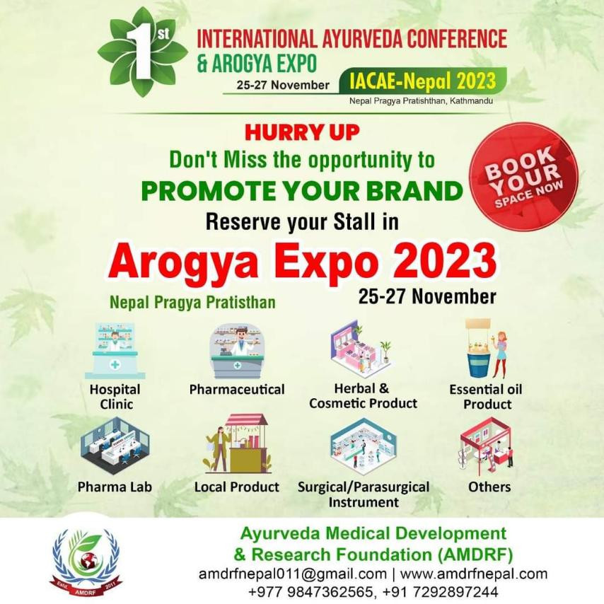 INTERNATIONAL AYURVEDA CONFERENCE & AROGYA EXPO